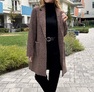 Little Frida szövetkabát mokka – Női átmeneti kabát – Innova Fashion